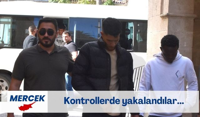 Girne'de yakalanan 14 kaçak mahkemeye çıkarıldı