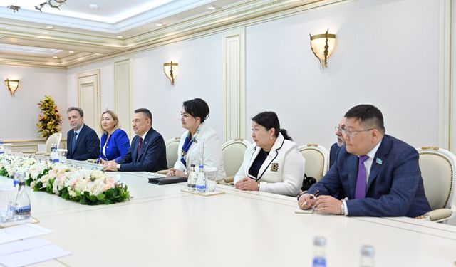 Milletvekili Öztürk, Azerbaycan Milli Meclisi Başkanı Gafarova ile görüştü