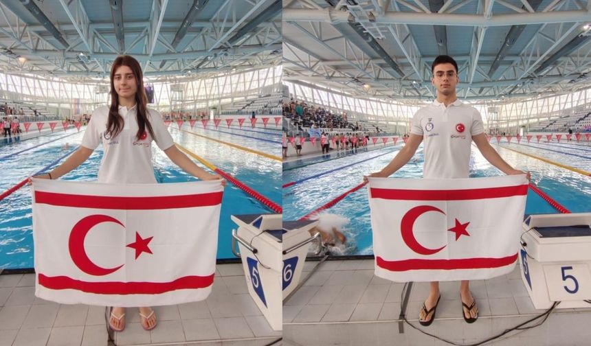 Kıbrıslı Türk yüzücüler Bulgaristan’dan madalyalarla döndü